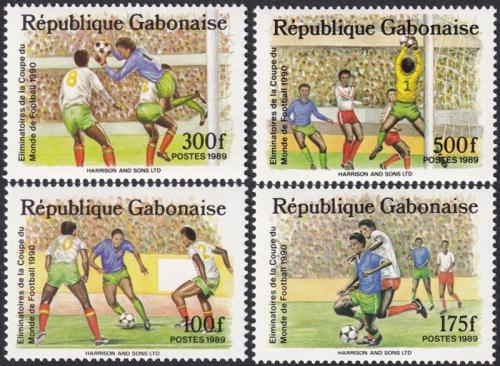 Potovn znmky Gabon 1989 MS ve fotbale Mi# 1045-48 Kat 11