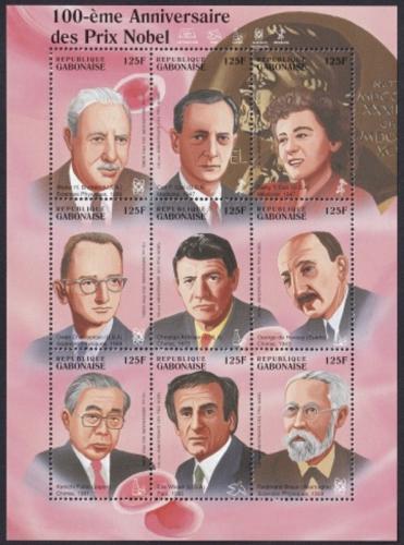 Potovn znmky Gabon 1995 Nositel Nobelovy ceny Mi# 1245-53