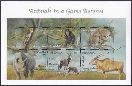 Potovn znmky Gambie 2000 Africk fauna Mi# 3521-26