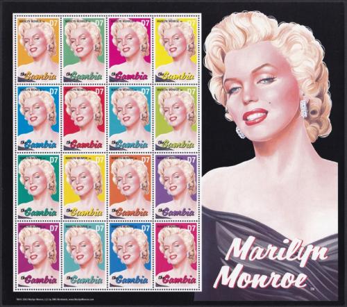 Potovn znmky Gambie 2004 Marilyn Monroe Mi# 5271-86
