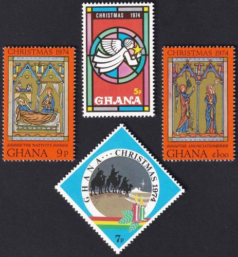 Potovn znmky Ghana 1974 Vnoce Mi# 589-92