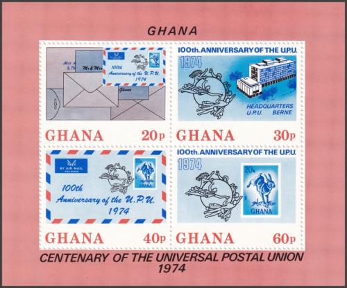 Potovn znmky Ghana 1974 Vro UPU Mi# Block 55