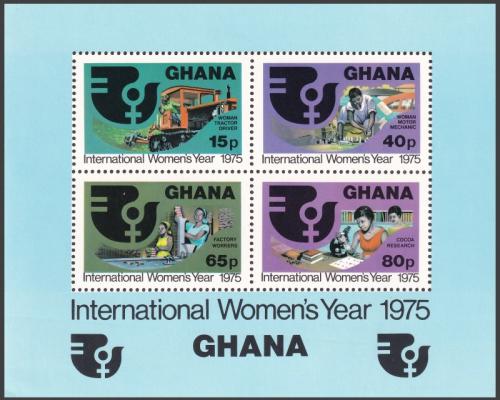 Potovn znmky Ghana 1975 Mezinrodn rok en Mi# Block 61