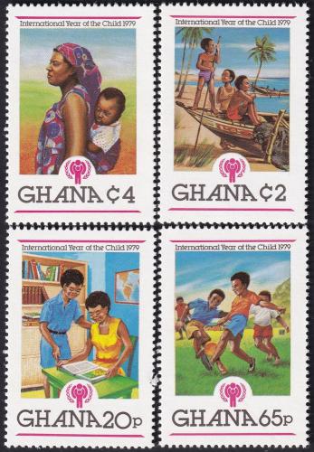 Potovn znmky Ghana 1980 Mezinrodn rok dt Mi# 805-08