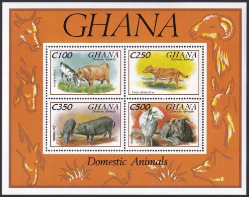 Potovn znmky Ghana 1993 Domc zvata Mi# Block 238 Kat 9.50