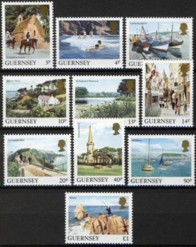 Potovn znmky Guernsey 1984 Turistick zajmavosti Mi# 288-97 Kat 9 