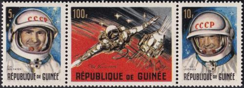 Potovn znmky Guinea 1965 Kosmonauti Mi# 308-09,313