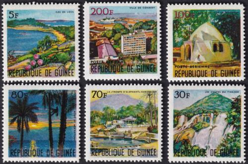 Potovn znmky Guinea 1967 Prodn scenrie Mi# 437-42