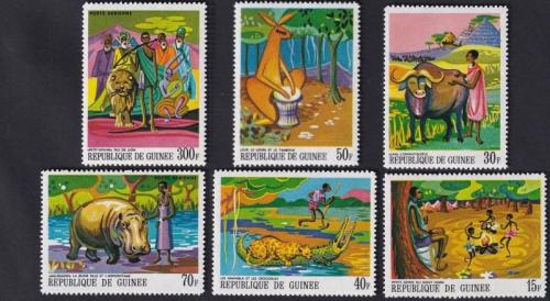 Potovn znmky Guinea 1968 Africk legendy Mi# 487-92 Kat 7.50