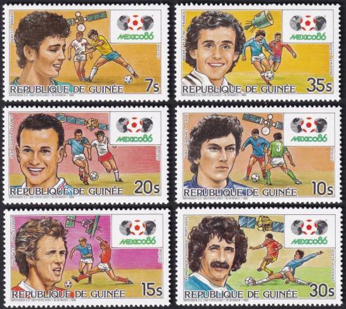 Potovn znmky Guinea 1985 MS ve fotbale Mi# 1059-64 Kat 18