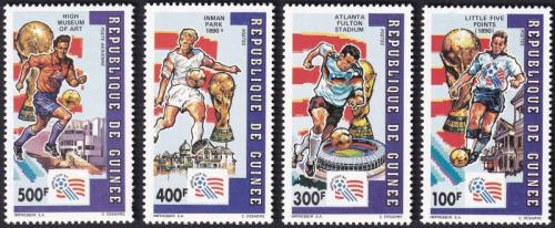Potovn znmky Guinea 1992 MS ve fotbale Mi# 1367-70 Kat 18