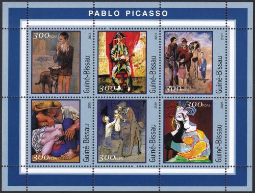 Potovn znmky Guinea-Bissau 2001 Umn, Pablo Picasso Mi# 1618-23 Kat 8