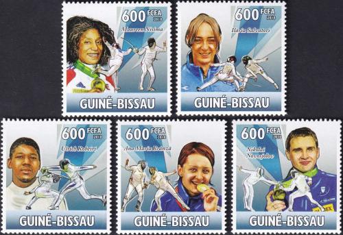 Potovn znmky Guinea-Bissau 2010 MS v ermu 1B Mi# 5134-38 Kat 12