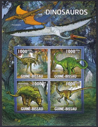 Potovn znmky Guinea-Bissau 2011 Dinosaui 1A Mi# 5333-36 Kat 16