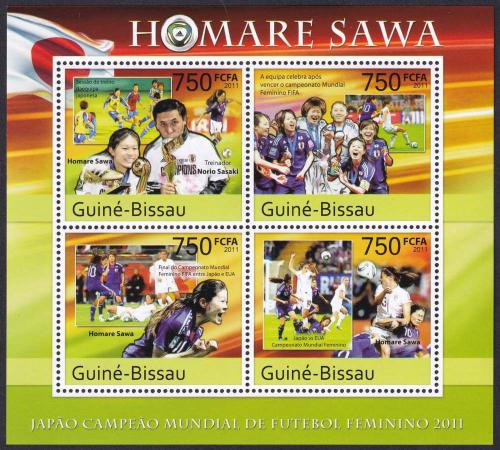 Potovn znmky Guinea-Bissau 2011 Homare Sawa, fotbalistka 1A Mi# 5503-06 Kat 12