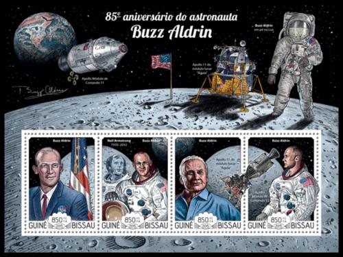 Potovn znmky Guinea-Bissau 2015 Buzz Aldrin, kosmonaut Mi# 7711-14 Kat 14