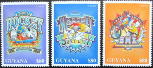 Potovn znmky Guyana 1996 Disney, Mickey Mouse Mi# 5635-37