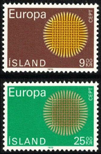 Potovn znmky Island 1970 Evropa CEPT Mi# 442-43
