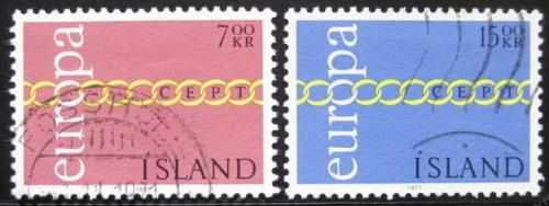 Potovn znmky Island 1971 Evropa CEPT Mi# 451-52