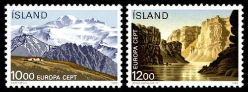 Potovn znmky Island 1986 Evropa CEPT, ochrana prody Mi# 648-49 Kat 6