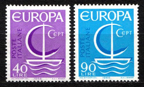 Potovn znmky Itlie 1966 Evropa CEPT Mi# 1215-16