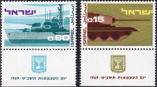 Potovn znmky Izrael 1969 Den armdy Mi# 437-38