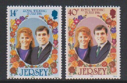 Potovn znmky Jersey 1986 Krlovsk svatba Mi# 386-87