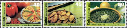Potovn znmky Kuba 2009 Kubnsk kuchyn Mi# 5291-93