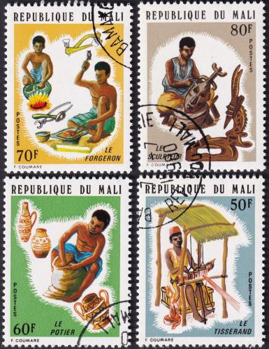 Potovn znmky Mali 1974 emeslnci Mi# 448-51 - zvtit obrzek