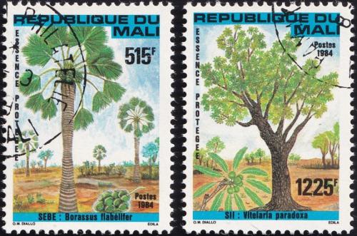 Potovn znmky Mali 1984 Stromy Mi# 1015-16 Kat 7.90