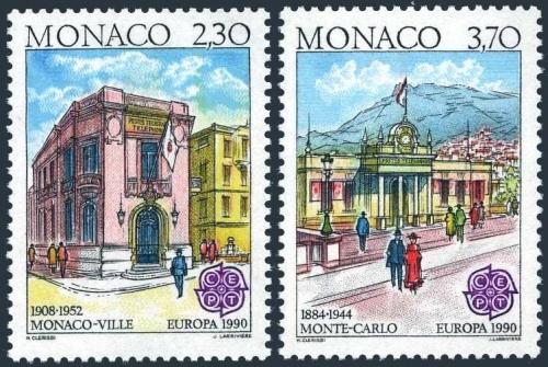 Potovn znmky Monako 1990 Evropa CEPT, pota Mi# 1961-62