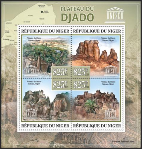 Potovn znmky Niger 2013 Djado, ddictv UNESCO Mi# 2262-65 Kat 13