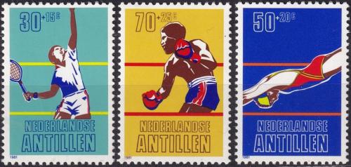 Potovn znmky Nizozemsk Antily 1981 Sport Mi# 445-47