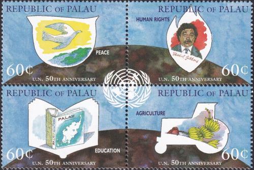 Potovn znmky Palau 1995 Vro OSN a FAO Mi# 941-44