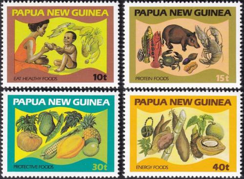 Potovn znmky Papua Nov Guinea 1982 Potraviny Mi# 435-38