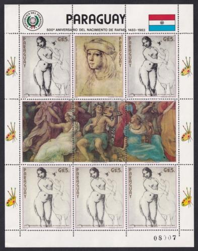 Potovn znmky Paraguay 1982 Umn, Raffael Mi# 3552 Bogen Kat 19