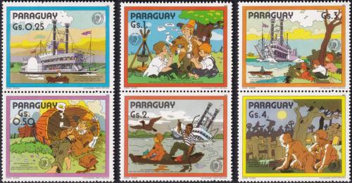 Potovn znmky Paraguay 1985 Romn Tom Sawyer Mi# 3887-92