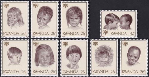 Potovn znmky Rwanda 1979 Mezinrodn rok dt Mi# 992-1000