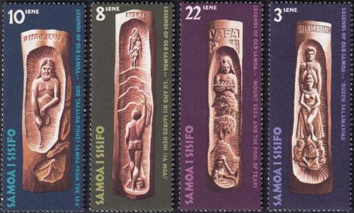 Potovn znmky Samoa 1971 Devoezby Mi# 241-44