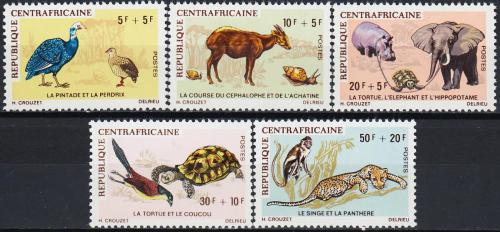 Potovn znmky SAR 1971 Africk fauna TOP SET Mi# 225-29 Kat 45