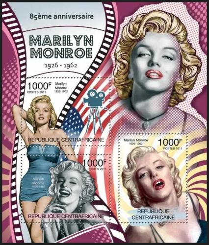 Potovn znmky SAR 2011 Marilyn Monroe Mi# 3088-90 Kat 12