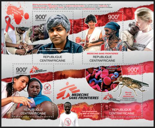 Potovn znmky SAR 2012 Boj proti malrii, lkai bez hranic Mi# 3607-10 Kat 16