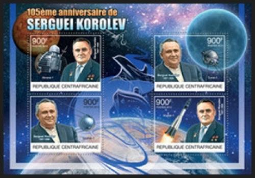 Potovn znmky SAR 2012 Sergej Koroljov, raketov inenr Mi# 3852-55 Kat 16