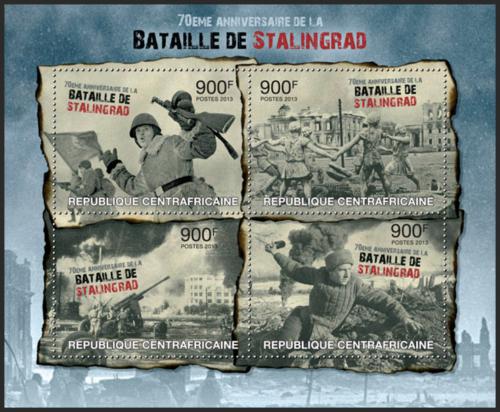 Potovn znmky SAR 2013 Bitva u Stalingradu, 70. vro Mi# 4082-85 Kat 16