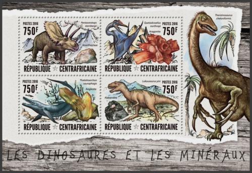 Potovn znmky SAR 2016 Dinosaui a minerly Mi# 6260-63 Kat 14