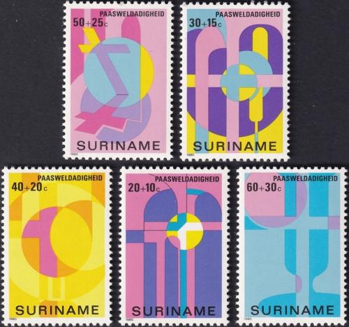 Potovn znmky Surinam 1980 Velikonoce Mi# 896-900