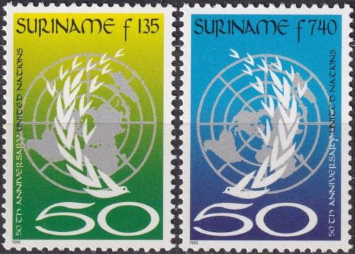 Potovn znmky Surinam 1995 Vro OSN Mi# 1521-22 Kat 6.50