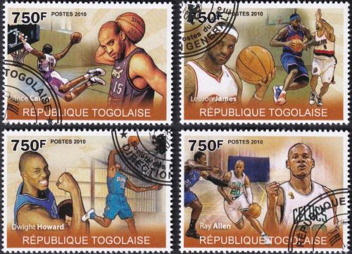 Potovn znmky Togo 2010 Basketbal 2B Mi# 3604-07 Kat 12