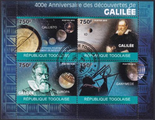 Potovn znmky Togo 2010 Galileo Galilei 2A Mi# 3489-92 Kat 12