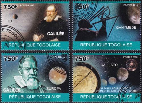 Potovn znmky Togo 2010 Galileo Galilei 2B Mi# 3489-92 Kat 12